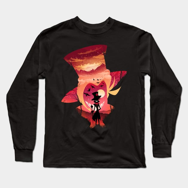 Lucifer Sunset Long Sleeve T-Shirt by DANDINGEROZZ